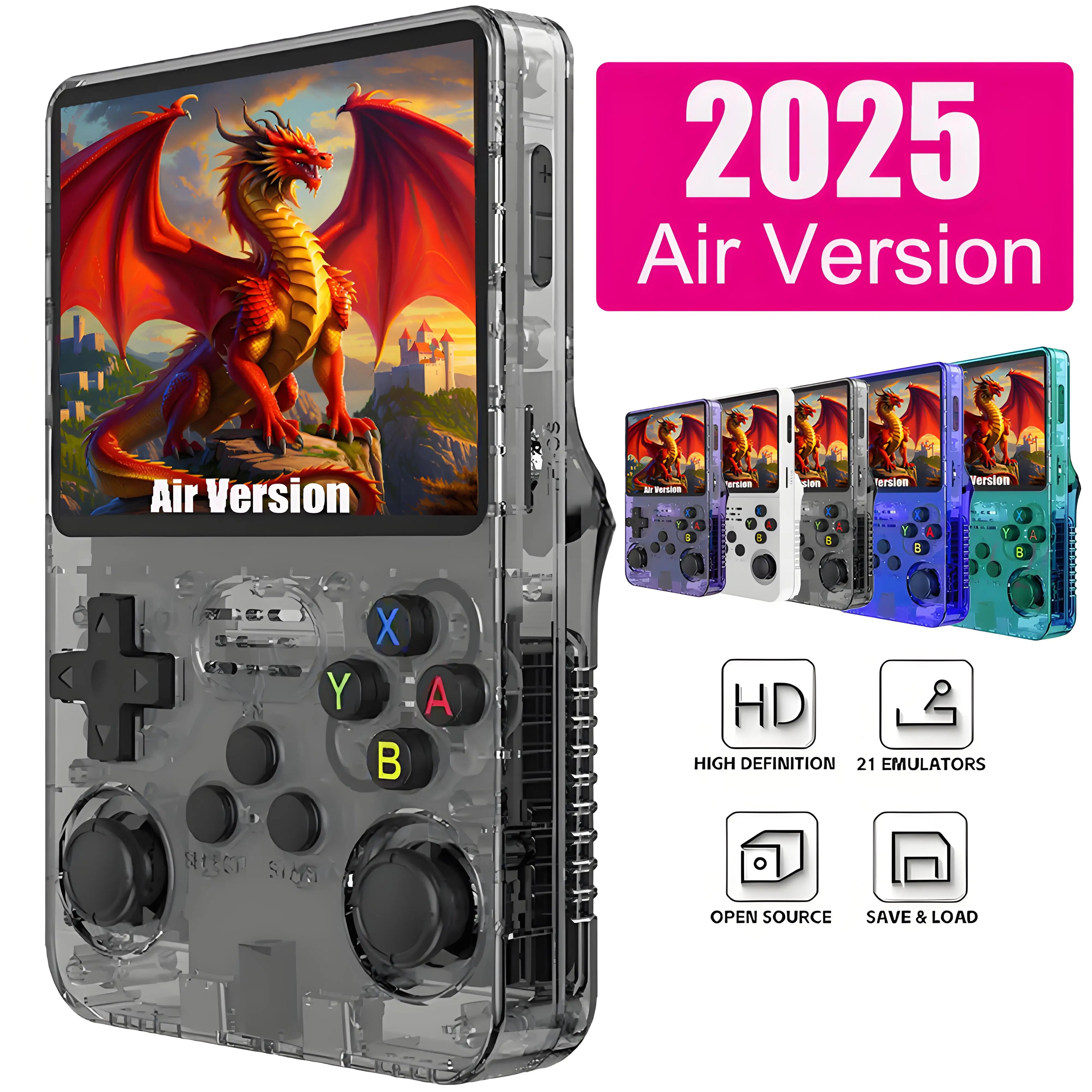 Retro Mini Portable Handheld Game Console 2025 Air Version – 15,000+ Classic Games, 3.5” HD Screen, 64G Storage, HDMI & Save Feature
