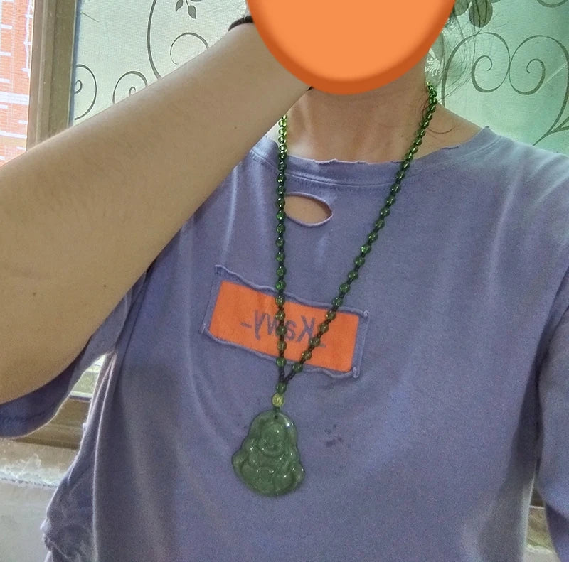 Laughing Buddha Pendant – Handcrafted Symbol of Prosperity, Peace & Protection