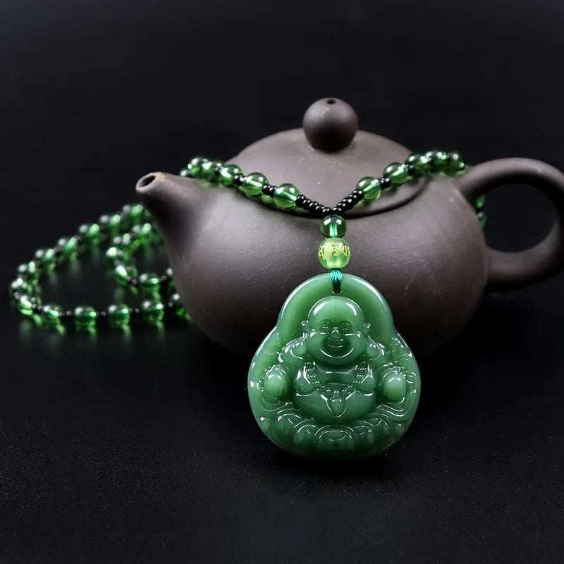Laughing Buddha Pendant – Handcrafted Symbol of Prosperity, Peace & Protection