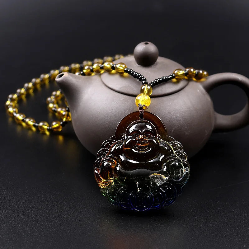 Laughing Buddha Pendant – Handcrafted Symbol of Prosperity, Peace & Protection