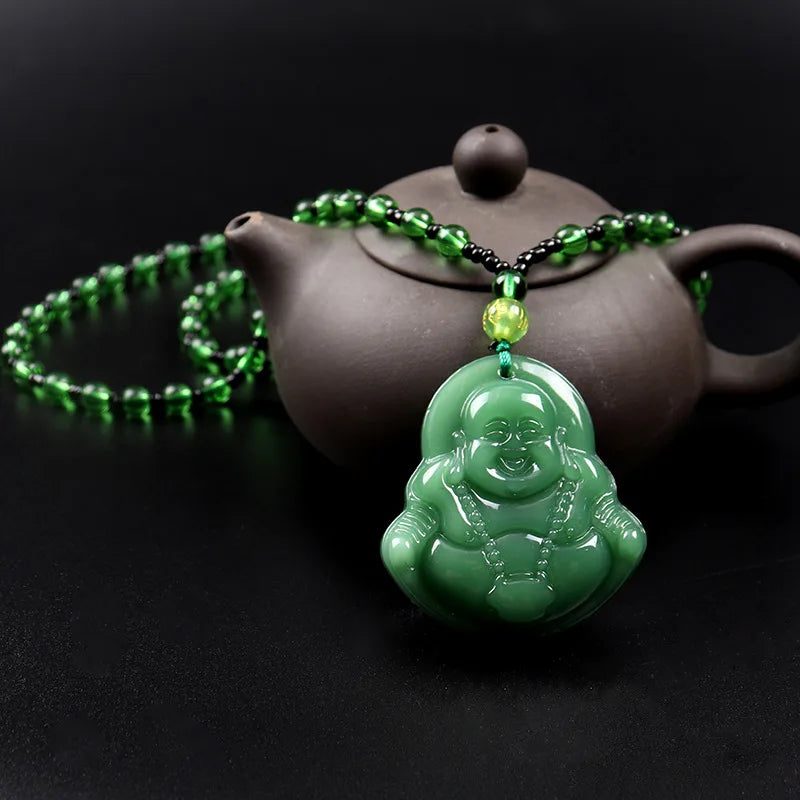 Laughing Buddha Pendant – Handcrafted Symbol of Prosperity, Peace & Protection